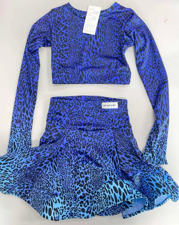 Leopard dance skirt and top set Dancelook